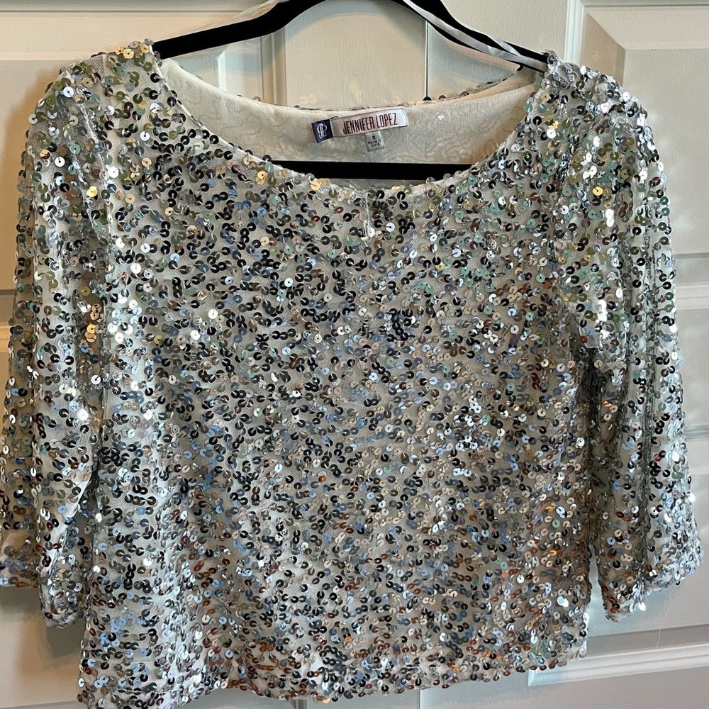 Jennifer Lopez Sequin Top